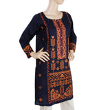 Women's Embroidered Kurti - Navy Blue, Women, Ready Kurtis, Chase Value, Chase Value