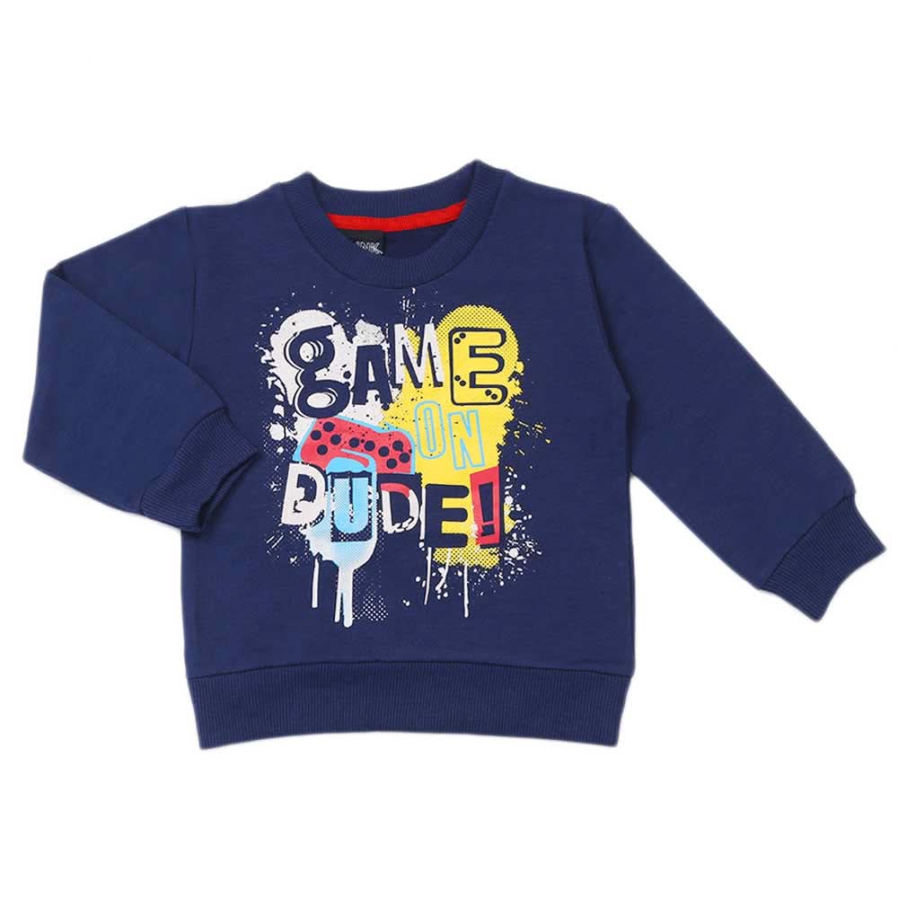 Boys Sweat Shirt - Navy Blue, Boys Hoodies & Sweat Shirts, Chase Value, Chase Value