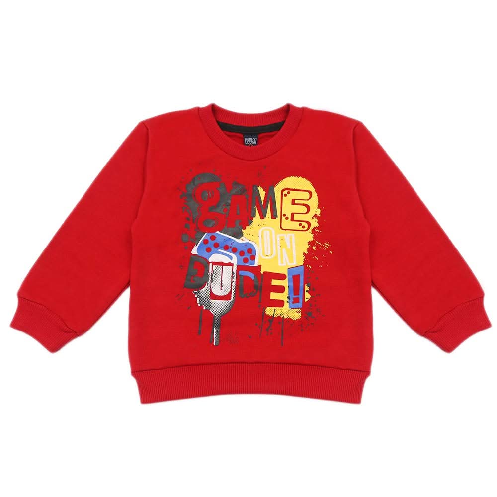Boys Sweat Shirt - Maroon, Boys Hoodies & Sweat Shirts, Chase Value, Chase Value