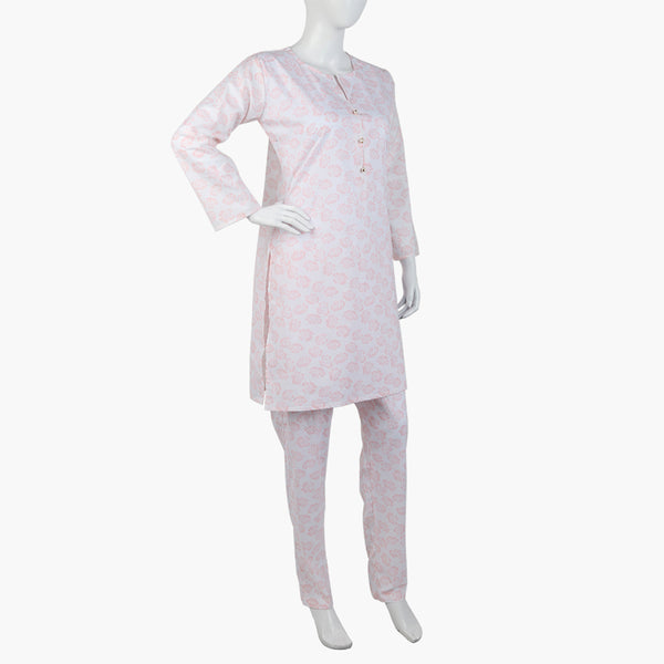 Women's Printed 2Pcs Suit - Light Pink, Women Shalwar Suits, Chase Value, Chase Value