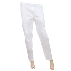 Women's Cotton Trouser -A White, Women, Pants & Tights, Chase Value, Chase Value
