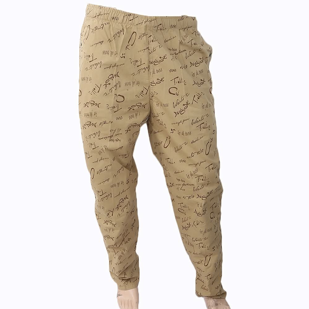Men's Printed Trouser - Beige, Men, Lowers And Sweatpants, Chase Value, Chase Value