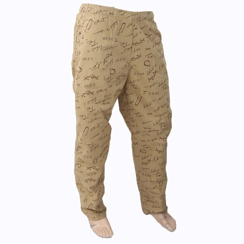 Men's Printed Trouser - Beige, Men, Lowers And Sweatpants, Chase Value, Chase Value