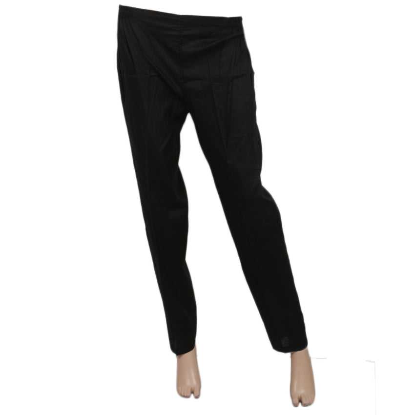 Women's Cotton Trouser -A - Black, Women, Pants & Tights, Chase Value, Chase Value