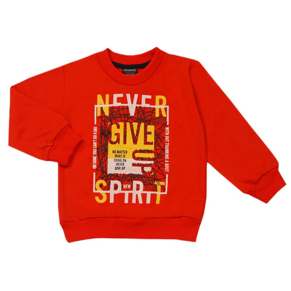 Boys Sweat Shirt - Orange, Boys Hoodies & Sweat Shirts, Chase Value, Chase Value