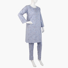 Women's Printed 2Pcs Suit - Blue, Women Shalwar Suits, Chase Value, Chase Value
