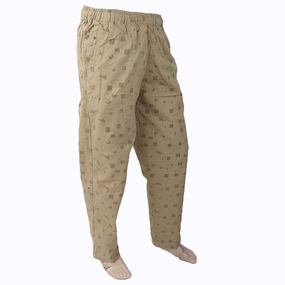 Men's Printed Trouser - Beige, Men, Lowers And Sweatpants, Chase Value, Chase Value