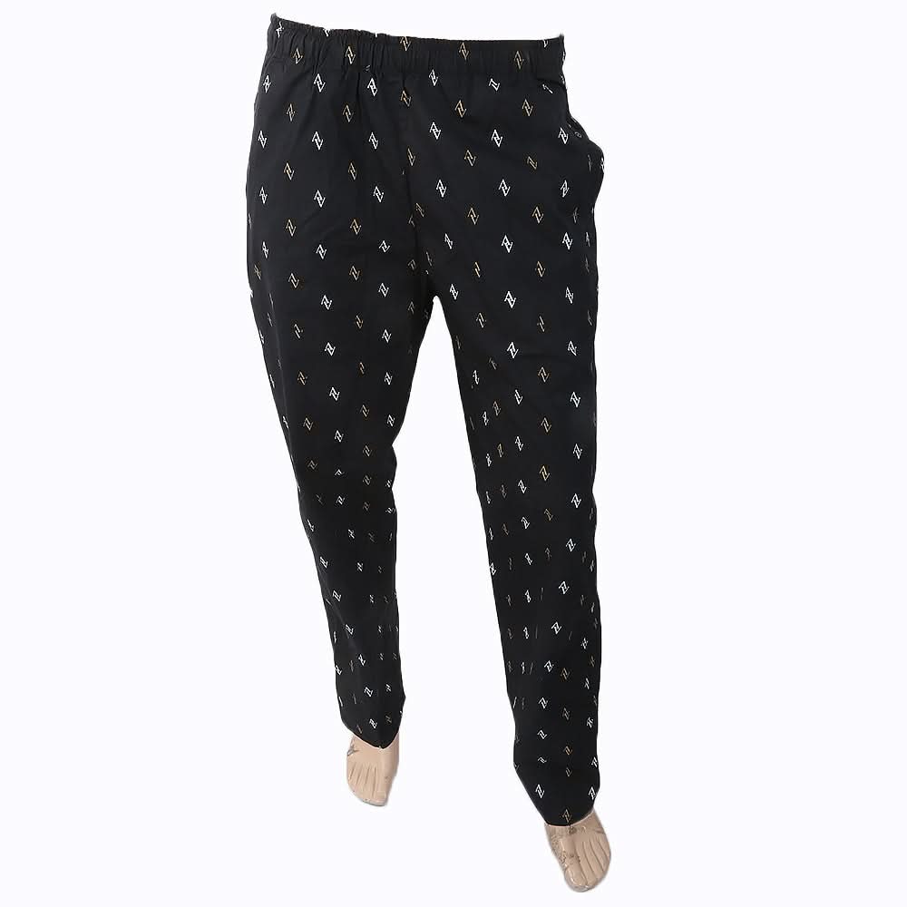 Mens Printed Trouser - Black, Men, Lowers And Sweatpants, Chase Value, Chase Value
