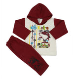 Newborn Boys Polar Full Sleeves Suit 8868 - Maroon, Kids, New Born Boys Sets And Suits, Chase Value, Chase Value