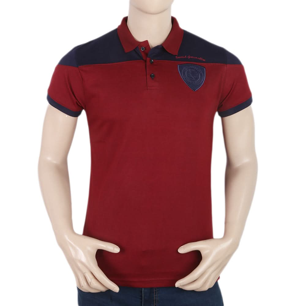 Men's Half Sleeves Polo Shirt - Maroon, Men, T-Shirts And Polos, Chase Value, Chase Value
