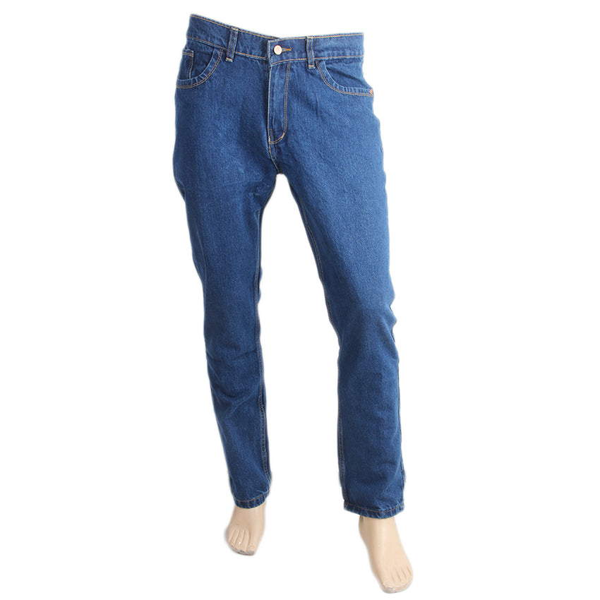 Men's Basic Rigid Denim Pant - Dark Blue, Men, Casual Pants And Jeans, Chase Value, Chase Value