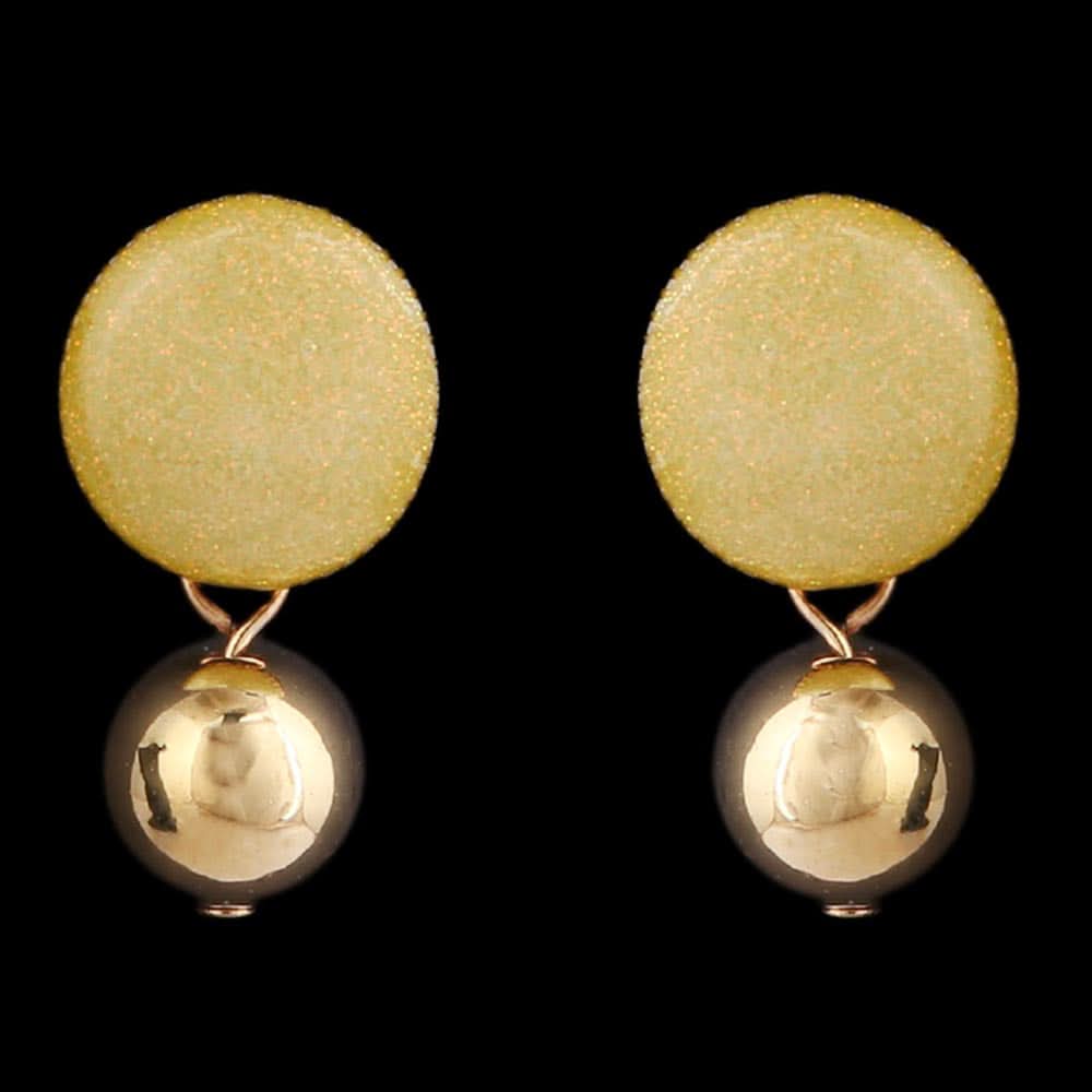 Women's Ear Tops - Mustard, Women, Earrings & Tops, Chase Value, Chase Value