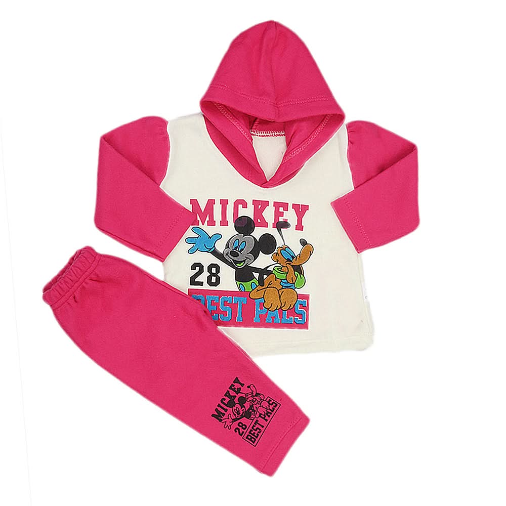 Newborn Girls Polar Full Sleeves Suit 8891 - Pink, Kids, New Born Girls Sets And Suits, Chase Value, Chase Value
