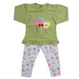 Girls Pajama Suit - Light Green, Kids, Girls Sets And Suits, Chase Value, Chase Value