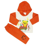 Newborn Boys Polar Full Sleeves Suit 8869 - Rust, Kids, New Born Boys Sets And Suits, Chase Value, Chase Value
