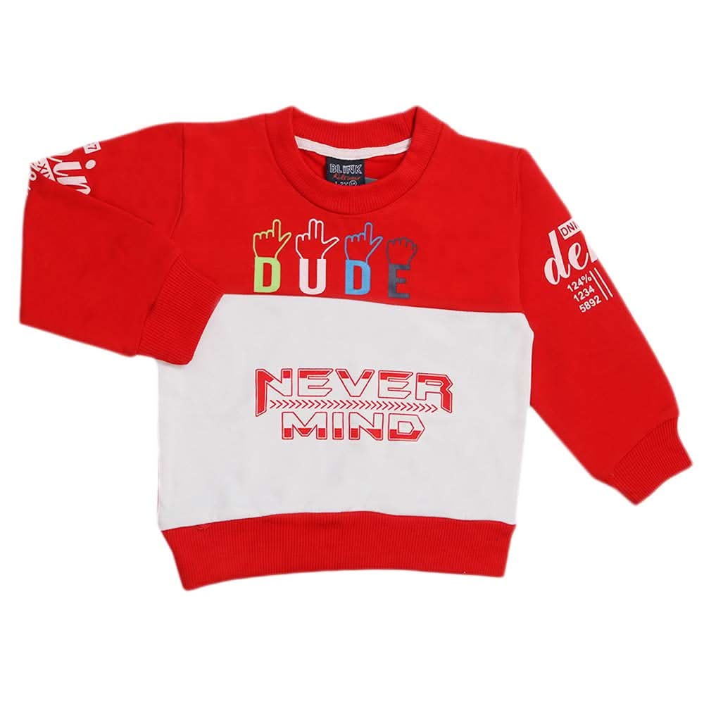 Boys Sweat Shirt - Red, Boys Hoodies & Sweat Shirts, Chase Value, Chase Value