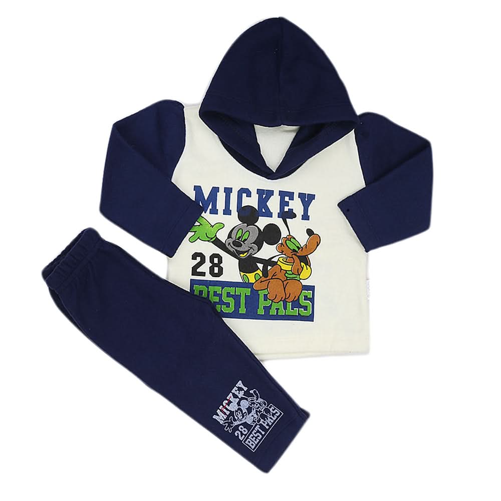 Newborn Girls Polar Full Sleeves Suit 8891 - Navy Blue, Kids, New Born Girls Sets And Suits, Chase Value, Chase Value