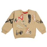Boys Sweat Shirt - Light Brown, Boys Hoodies & Sweat Shirts, Chase Value, Chase Value