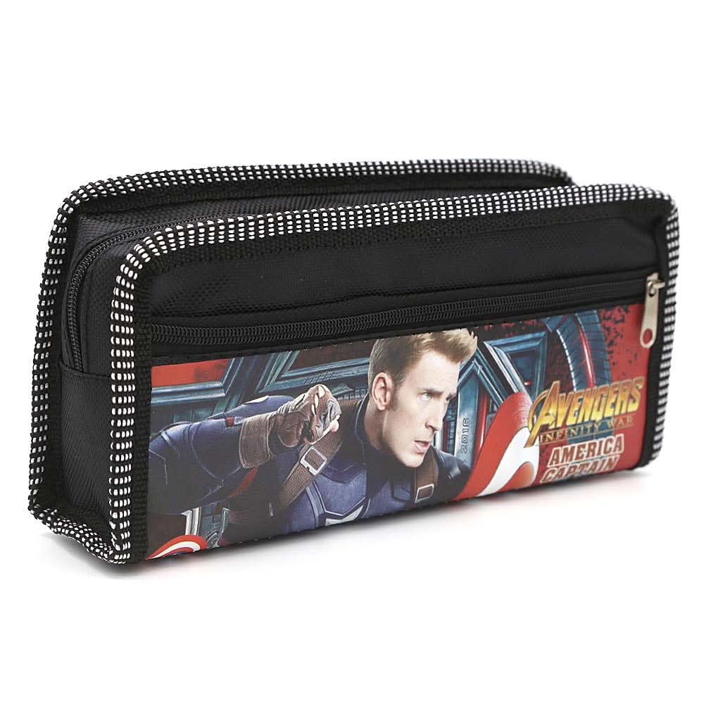 Avengers Pencil Pouch - Black, Kids, Pencil Boxes And Stationery Sets, Chase Value, Chase Value