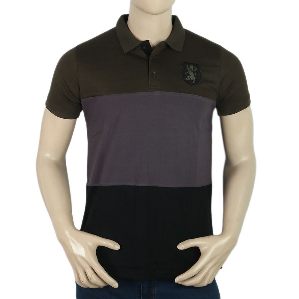 Men's Half Sleeves Polo Shirt - Olive Green, Men, T-Shirts And Polos, Chase Value, Chase Value