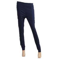Women's Cotton Pant - Navy Blue, Women Pants & Tights, Chase Value, Chase Value