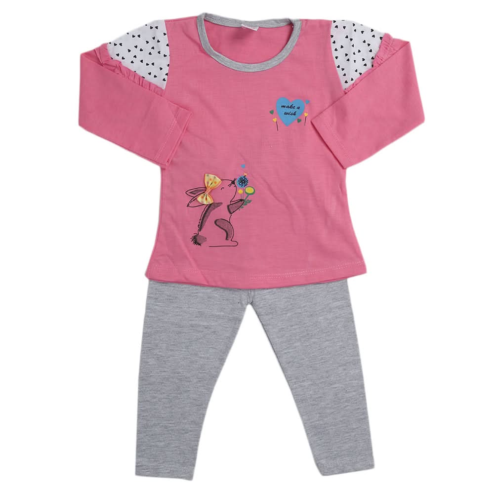 Girls Pajama Suit - Pink, Kids, Girls Sets And Suits, Chase Value, Chase Value