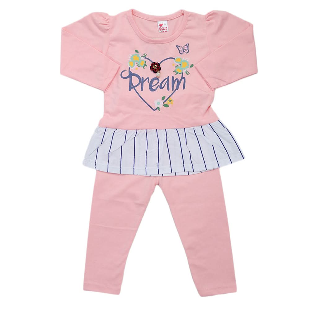 Girls Pajama Suit - Pink, Kids, Girls Sets And Suits, Chase Value, Chase Value