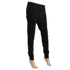 Women's Cotton Pant - Black, Women Pants & Tights, Chase Value, Chase Value