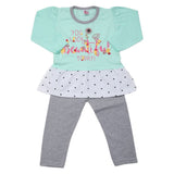 Girls Pajama Suit - Cyan, Kids, Girls Sets And Suits, Chase Value, Chase Value