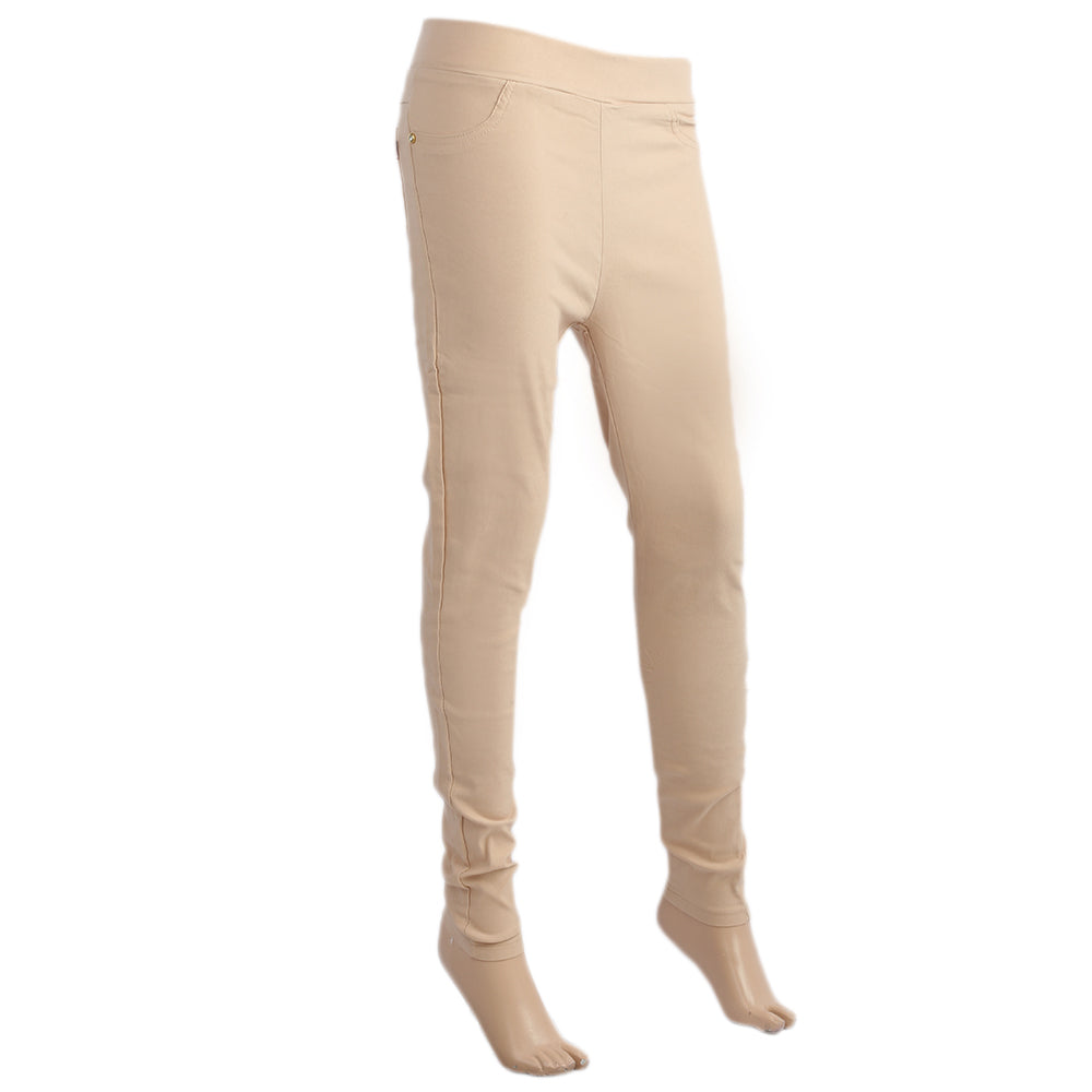 Women's Cotton Pant - Skin, Women Pants & Tights, Chase Value, Chase Value