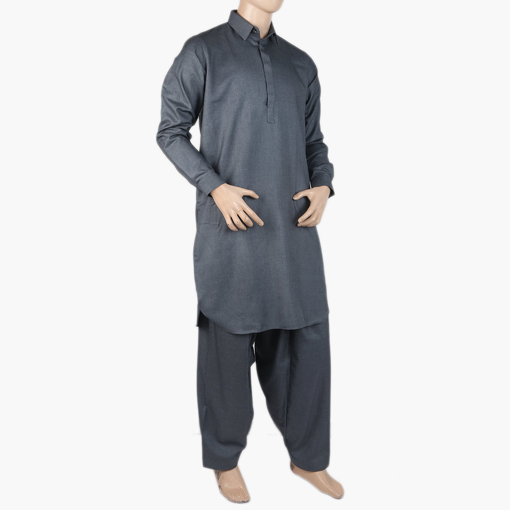 Eminent Men's Trim Fit Kameez Shalwar Suit - Dark Grey, Men's Shalwar Kameez, Eminent, Chase Value