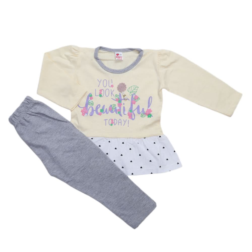 Girls Pajama Suit - Fawn, Kids, Girls Sets And Suits, Chase Value, Chase Value