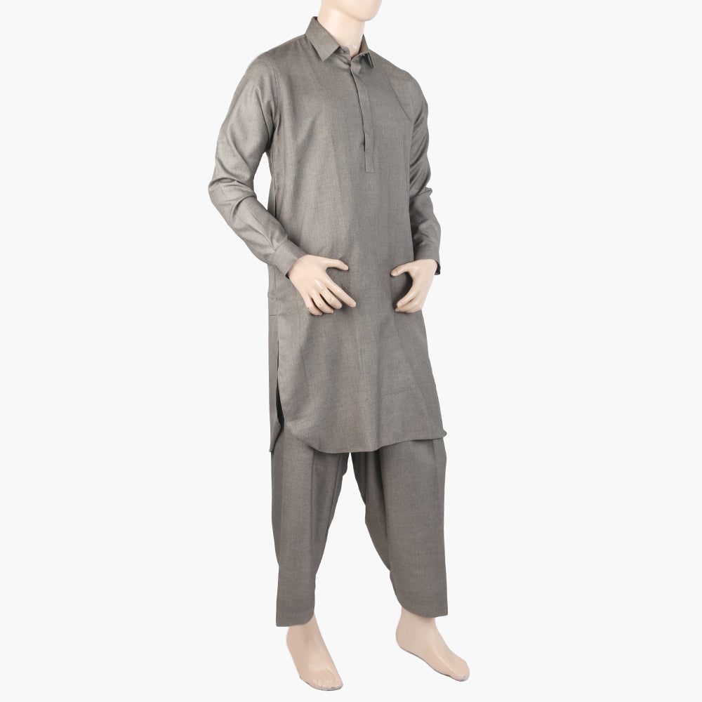 Eminent Men's Trim Fit Kameez Shalwar Suit - Light Grey, Men's Shalwar Kameez, Eminent, Chase Value