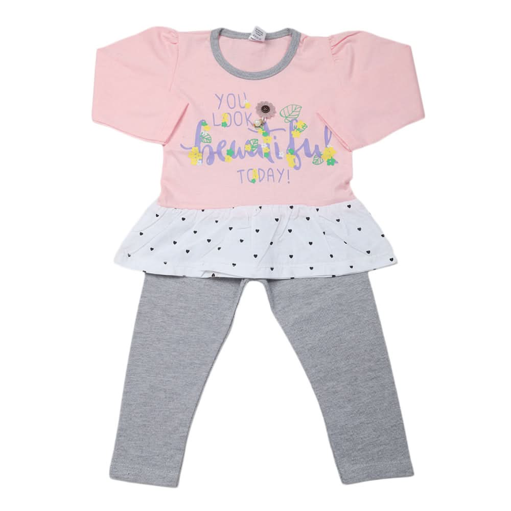 Girls Pajama Suit - Pink, Kids, Girls Sets And Suits, Chase Value, Chase Value
