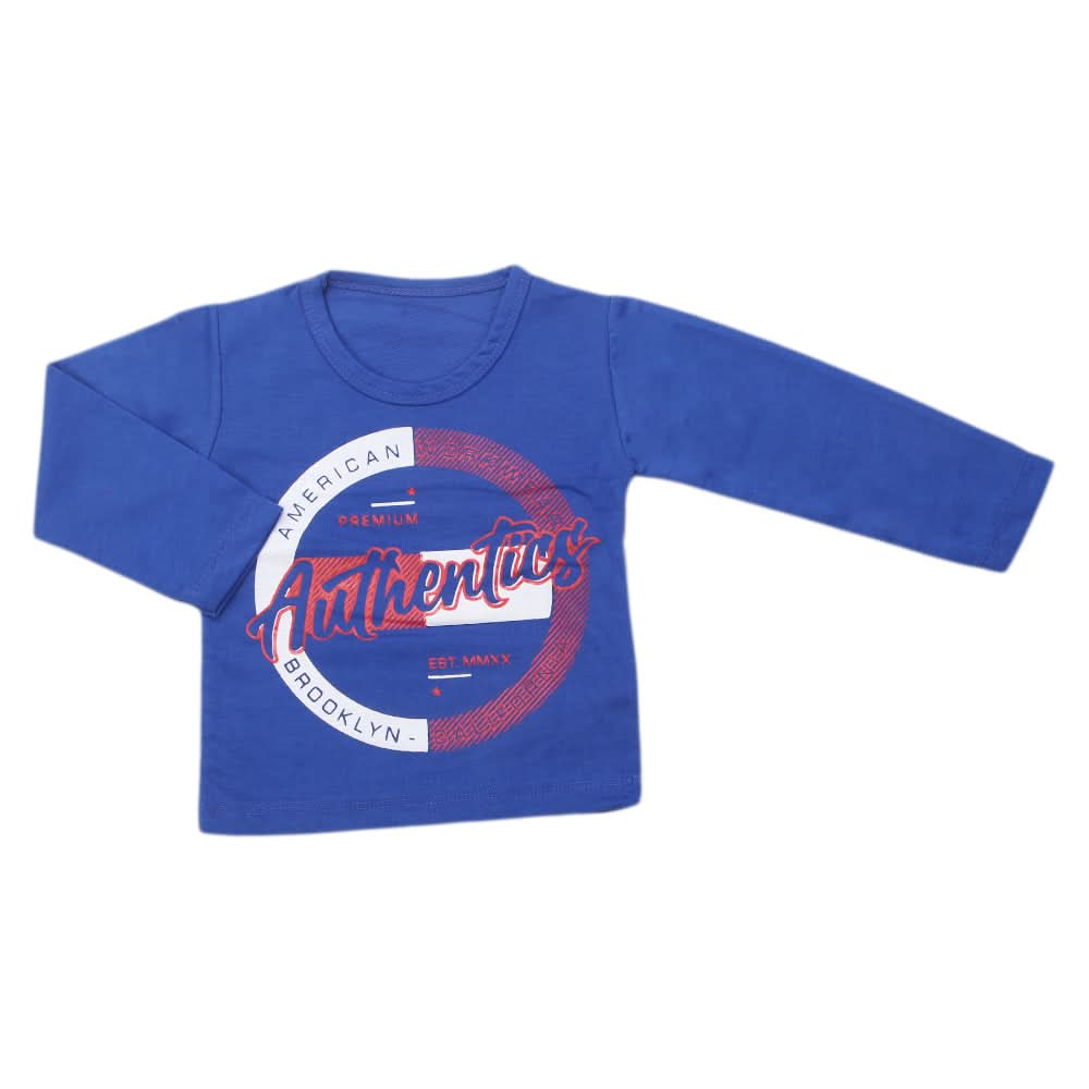 Boy's Full Sleeves T-Shirt - Blue, Kids, Boys T-Shirts, Chase Value, Chase Value