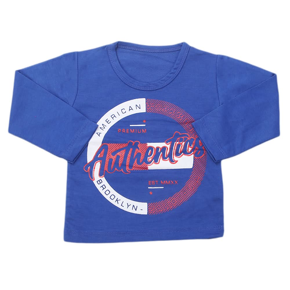 Boy's Full Sleeves T-Shirt - Blue, Kids, Boys T-Shirts, Chase Value, Chase Value