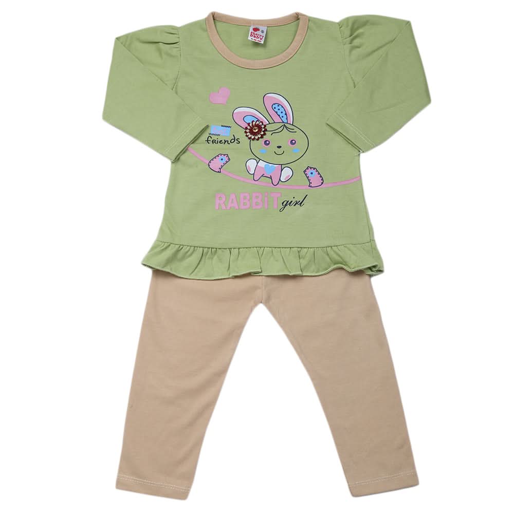 Girls Pajama Suit - Light Green, Kids, Girls Sets And Suits, Chase Value, Chase Value