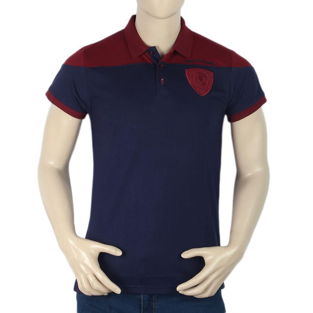 Men's Half Sleeves Polo Shirt - Navy Blue, Men, T-Shirts And Polos, Chase Value, Chase Value