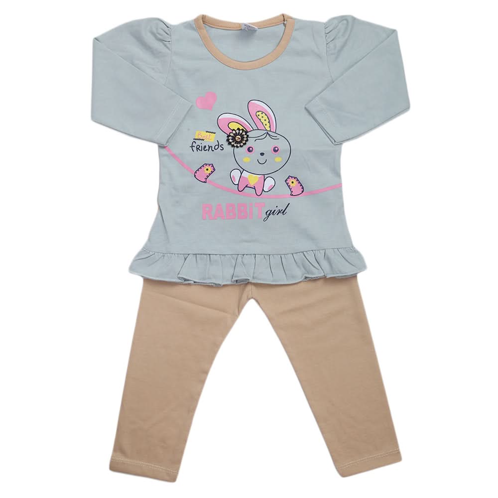 Girls Pajama Suit - Grey, Kids, Girls Sets And Suits, Chase Value, Chase Value