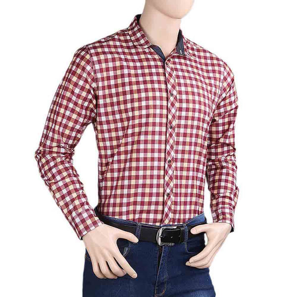 Men's Casual Shirt - Red, Men, Shirts, Chase Value, Chase Value
