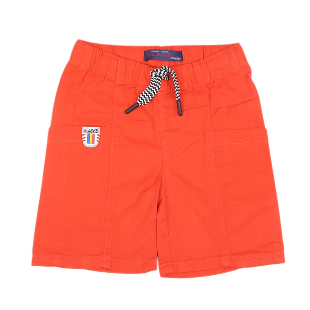 Boys Cotton Short 2-14  - Orange, Kids, Boys Shorts, Chase Value, Chase Value