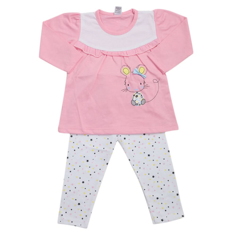 Girls Pajama Suit - Pink, Kids, Girls Sets And Suits, Chase Value, Chase Value