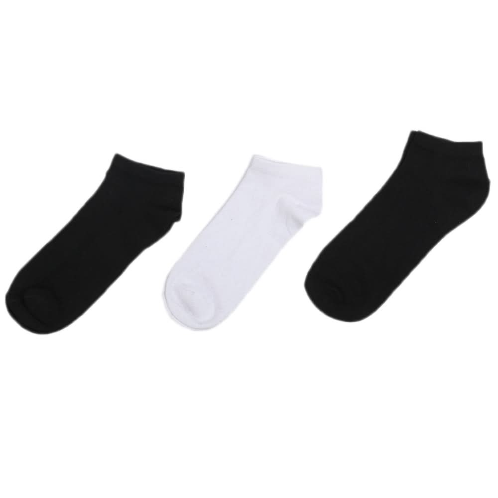 Men's Ankle Socks Set Of 3 - Black & White, Men, Mens Socks, Chase Value, Chase Value