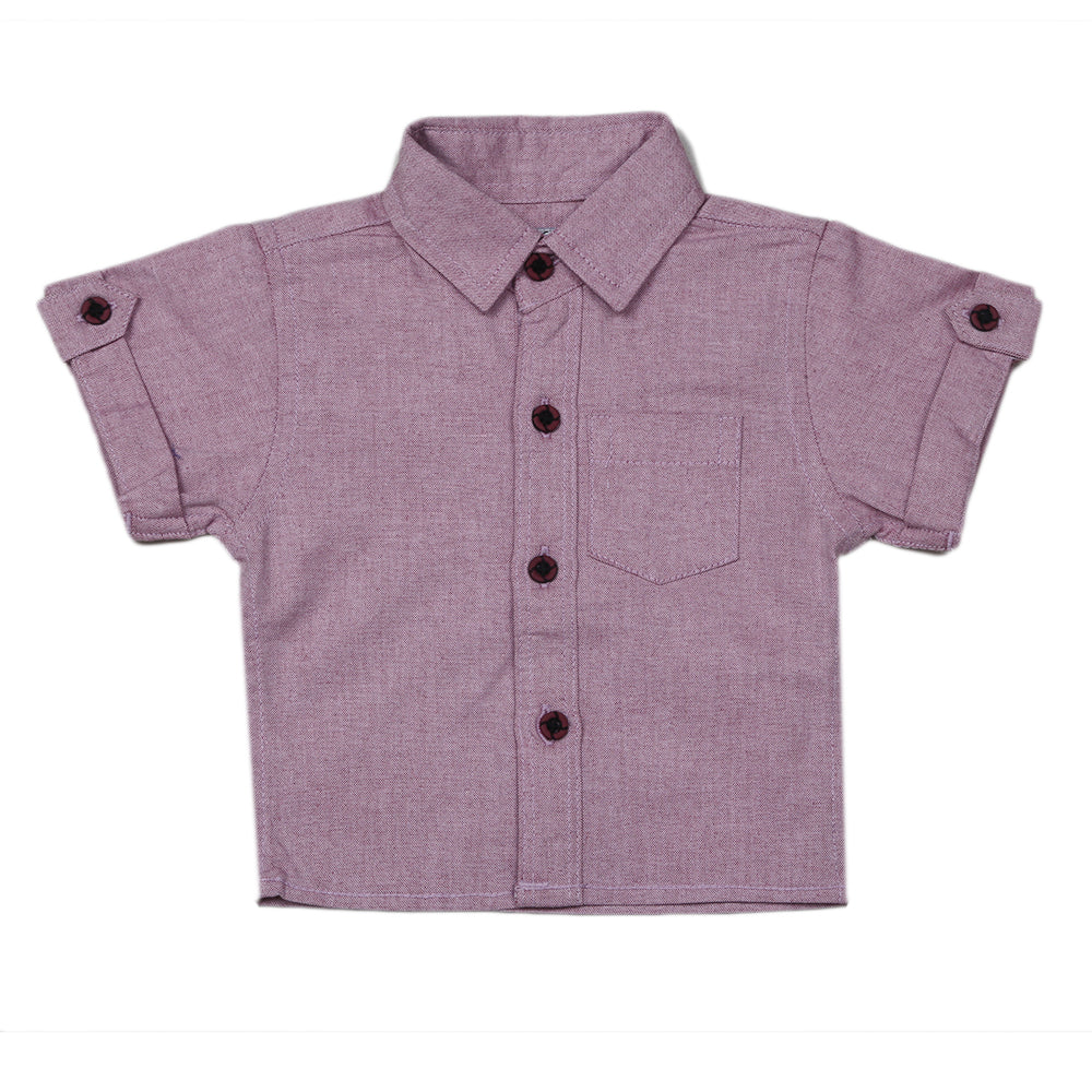 Newborn Eminent Casual Chambray Half Sleeves Shirt - Purple, Kids, Newborn Boys Shirts And T-Shirts, Eminent, Chase Value