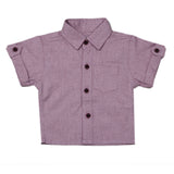 Newborn Eminent Casual Chambray Half Sleeves Shirt - Purple, Kids, Newborn Boys Shirts And T-Shirts, Eminent, Chase Value