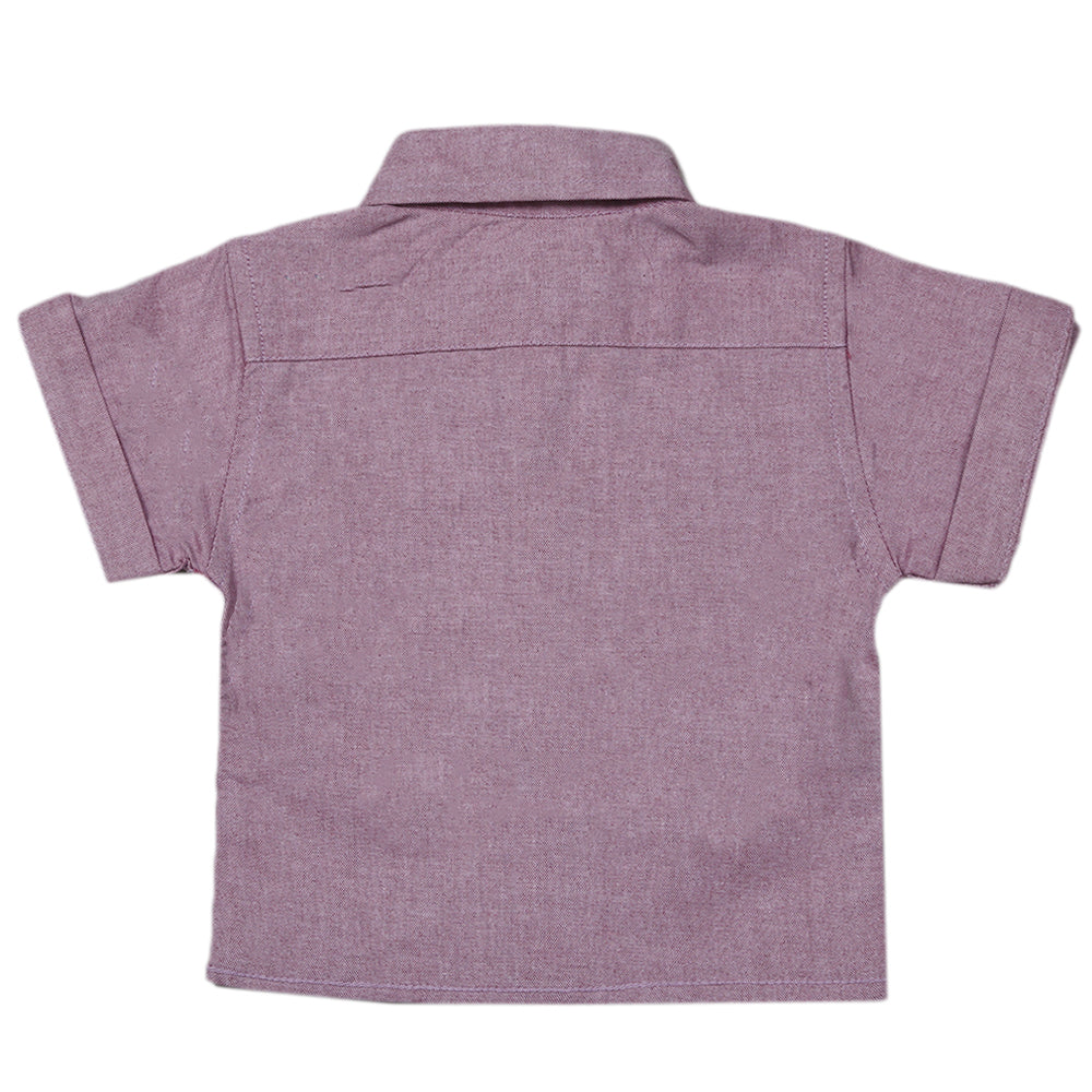 Newborn Eminent Casual Chambray Half Sleeves Shirt - Purple, Kids, Newborn Boys Shirts And T-Shirts, Eminent, Chase Value
