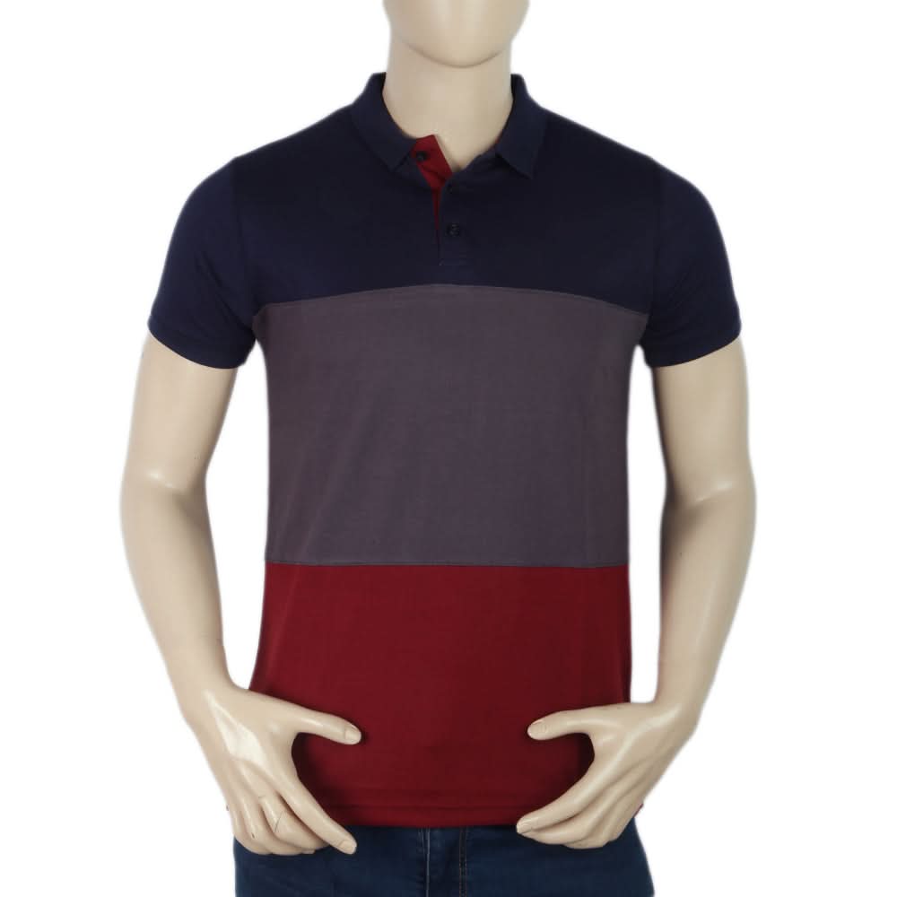Men's Half Sleeves Polo Shirt - Navy Blue, Men, T-Shirts And Polos, Chase Value, Chase Value