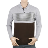 Men's Full Sleeves Polo T-Shirt - Light Grey, Men's T-Shirts & Polos, Chase Value, Chase Value