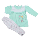 Girls Pajama Suit - Cyan, Kids, Girls Sets And Suits, Chase Value, Chase Value