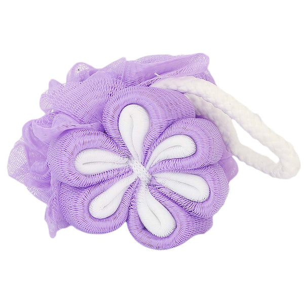 Muyi Flower Shape Loofah - Purple, Beauty & Personal Care, Shower Gel, Chase Value, Chase Value